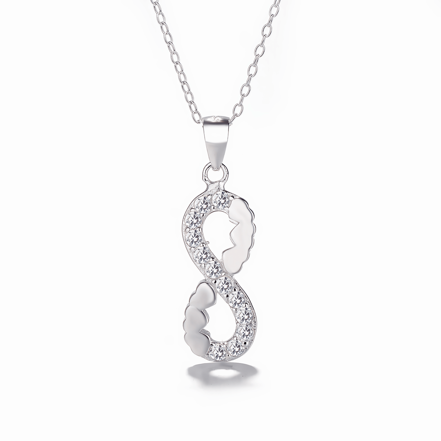 Infinity Dragon Jewelry Set – Necklace and Earrings with Sparkling Zirconia - NAFALUXE