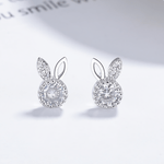 925 Silver Bunny Earrings - NAFALUXE