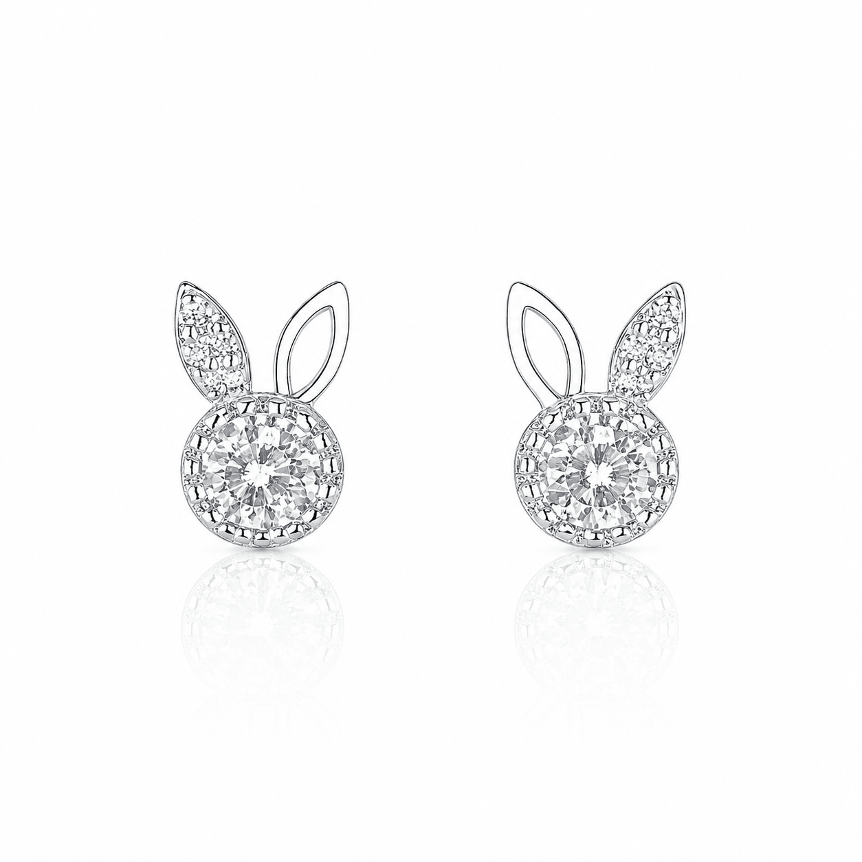 Orecchini coniglietto in argento 925 - NAFALUXE