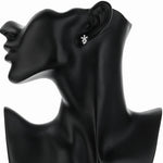 925 sterling silver AAA cubic zirconia Stud Earring - NAFALUXE