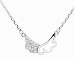 Collana con farfalla in argento sterling 925 - NAFALUXE