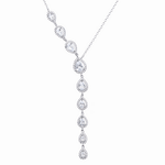 Collier pendentif en argent sterling 925 en forme de larme - NAFALUXE