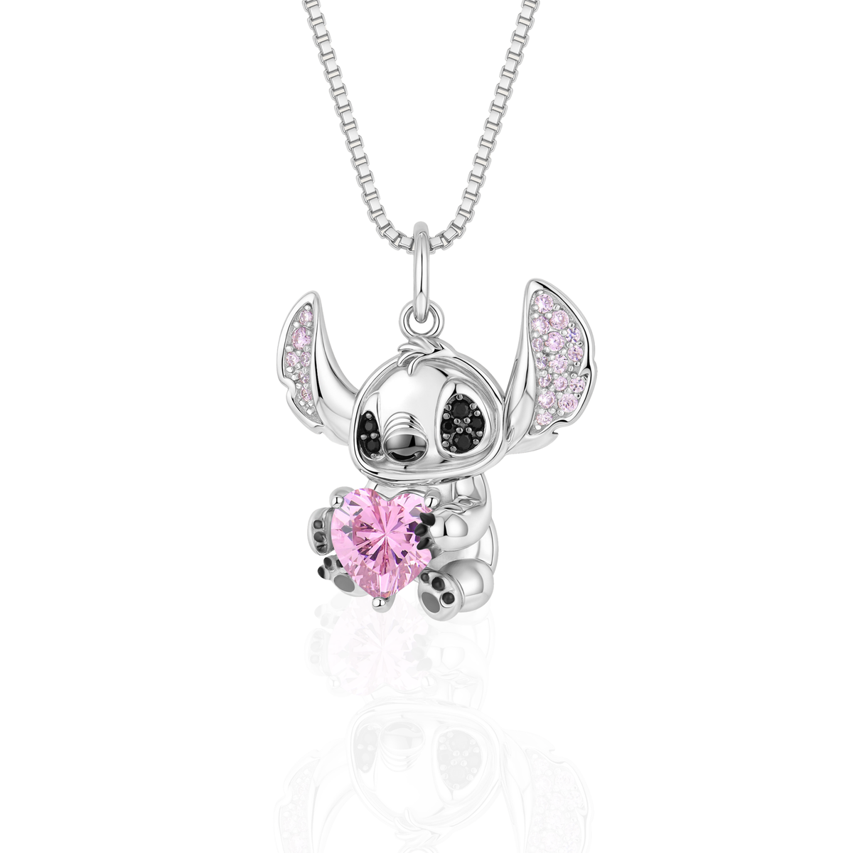 Graziosa collana con cuore alieno