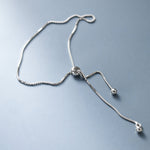 Adjustable Box Chain Bracelet – 925 Sterling Silver - NAFALUXE