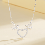 Angel Heart Necklace – 925 Silver - NAFALUXE