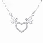 Angel Heart Necklace – 925 Silver - NAFALUXE