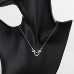 Angel Heart Necklace – 925 Silver - NAFALUXE