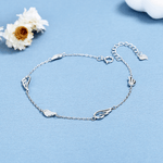 Angel Wing Charm Bracelet Sterling Silver 925 - NAFALUXE