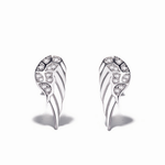 Angel Wing Jewelry Set – Necklace and Earrings with Sparkling Zircon Stones - NAFALUXE