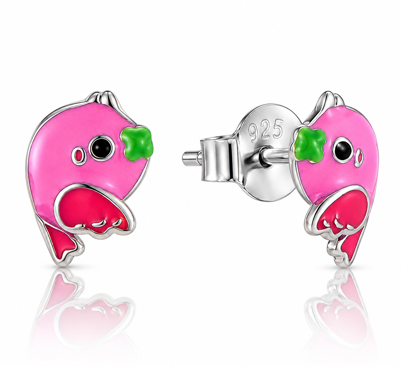 Boucles d'oreilles « Flamant rose »
