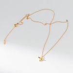 Bee Pendant Necklace in Gold - Plated Sterling Silver with Crystal Accent - NAFALUXE
