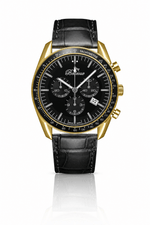 Orologio da uomo Bellevue Chronograph 43 mm oro e nero – Quarzo Ronda - NAFALUXE