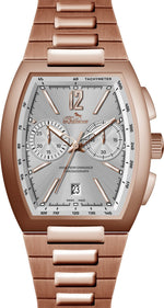 Bellevue Chronograph Rose Gold Watch 39x51mm – Ronda Quartz Stainless Steel - NAFALUXE