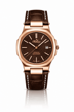Bellevue Herrenuhr in Roségold und Braun, 43 mm – Ronda-Quarzwerk mit Datumsanzeige | Braunes PU-Lederarmband – NAFALUXE