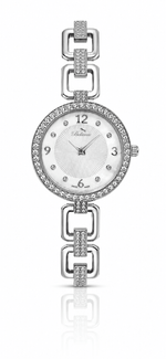 Bellevue Swiss Made Damen-Silberuhr 29 mm – Kristalllünette | Ronda-Quarzwerk – NAFALUXE