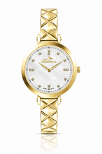 Bellevue Swiss Made Damenuhr 32 mm – Roségold & Silber | Ronda-Quarzwerk – NAFALUXE