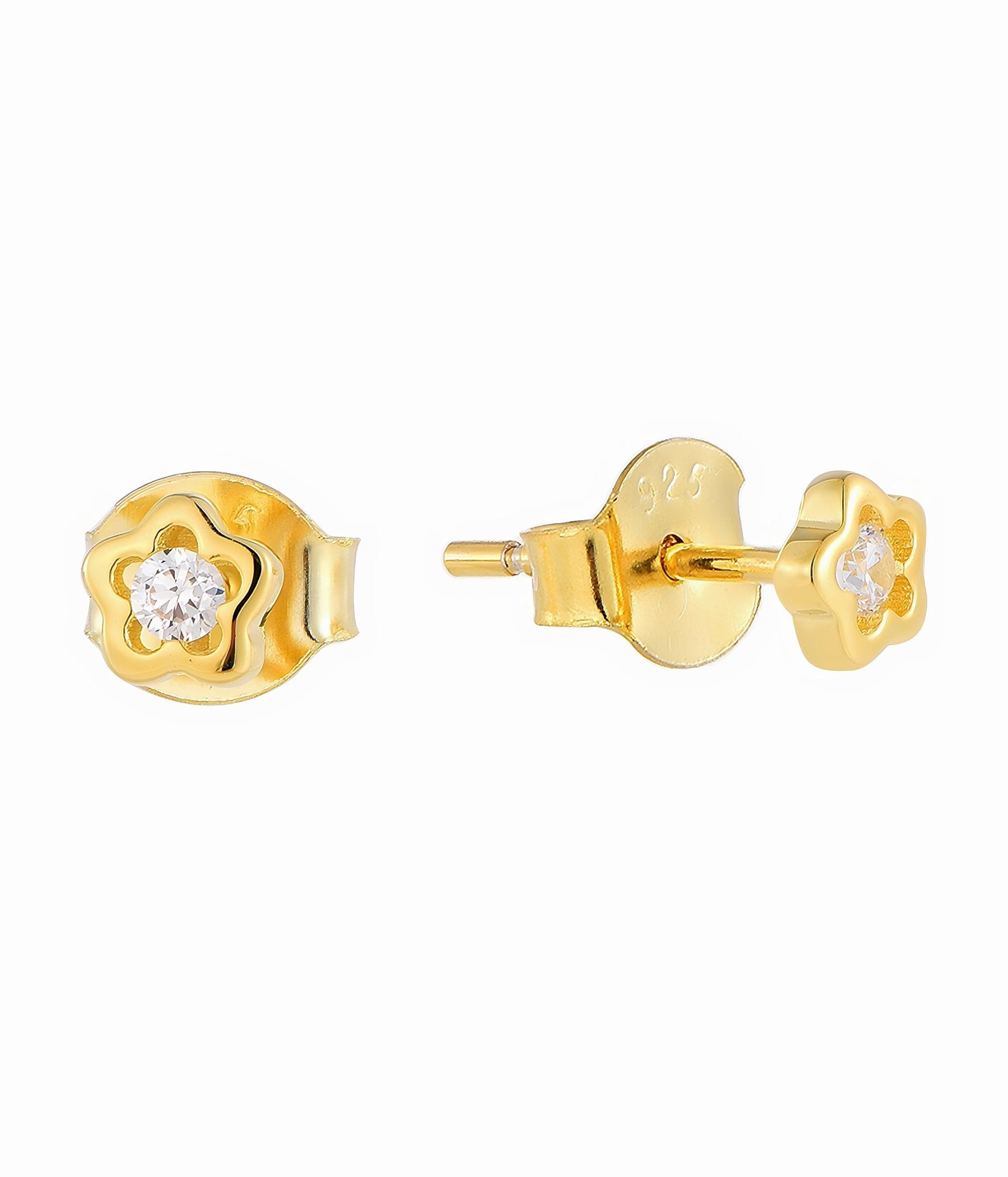 Blossom CZ Stud Earrings - NAFALUXE