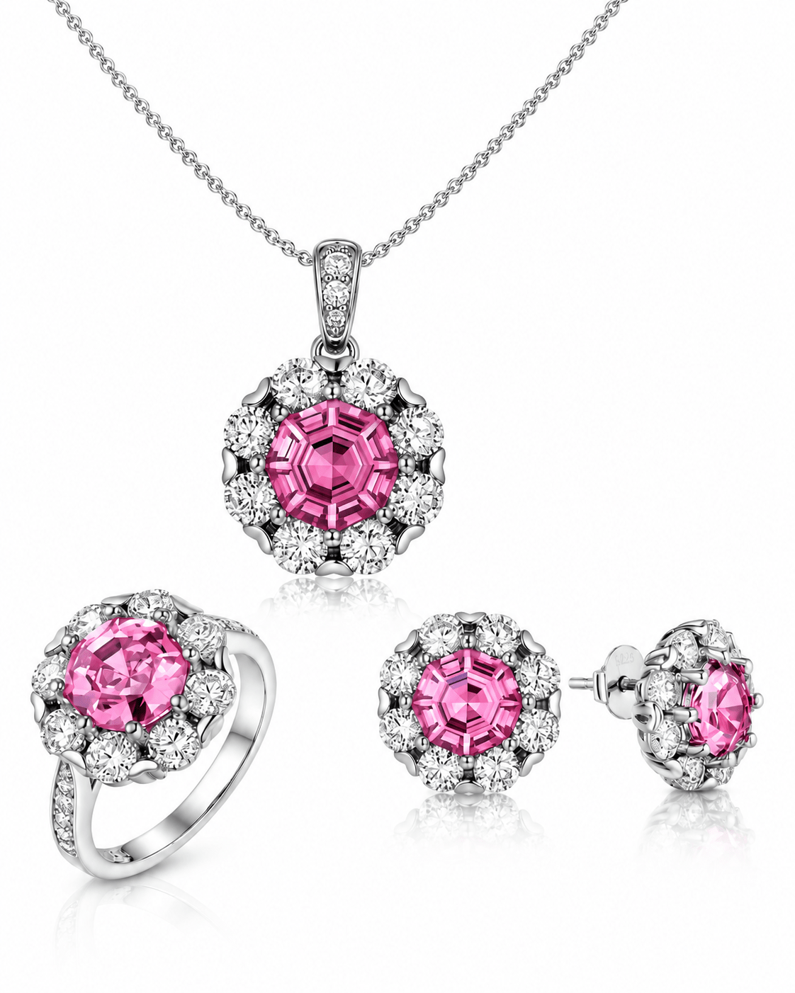 Set di gioielli Blush Radiance - NAFALUXE