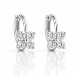 Orecchini Huggie Butterfly Sparkle - NAFALUXE