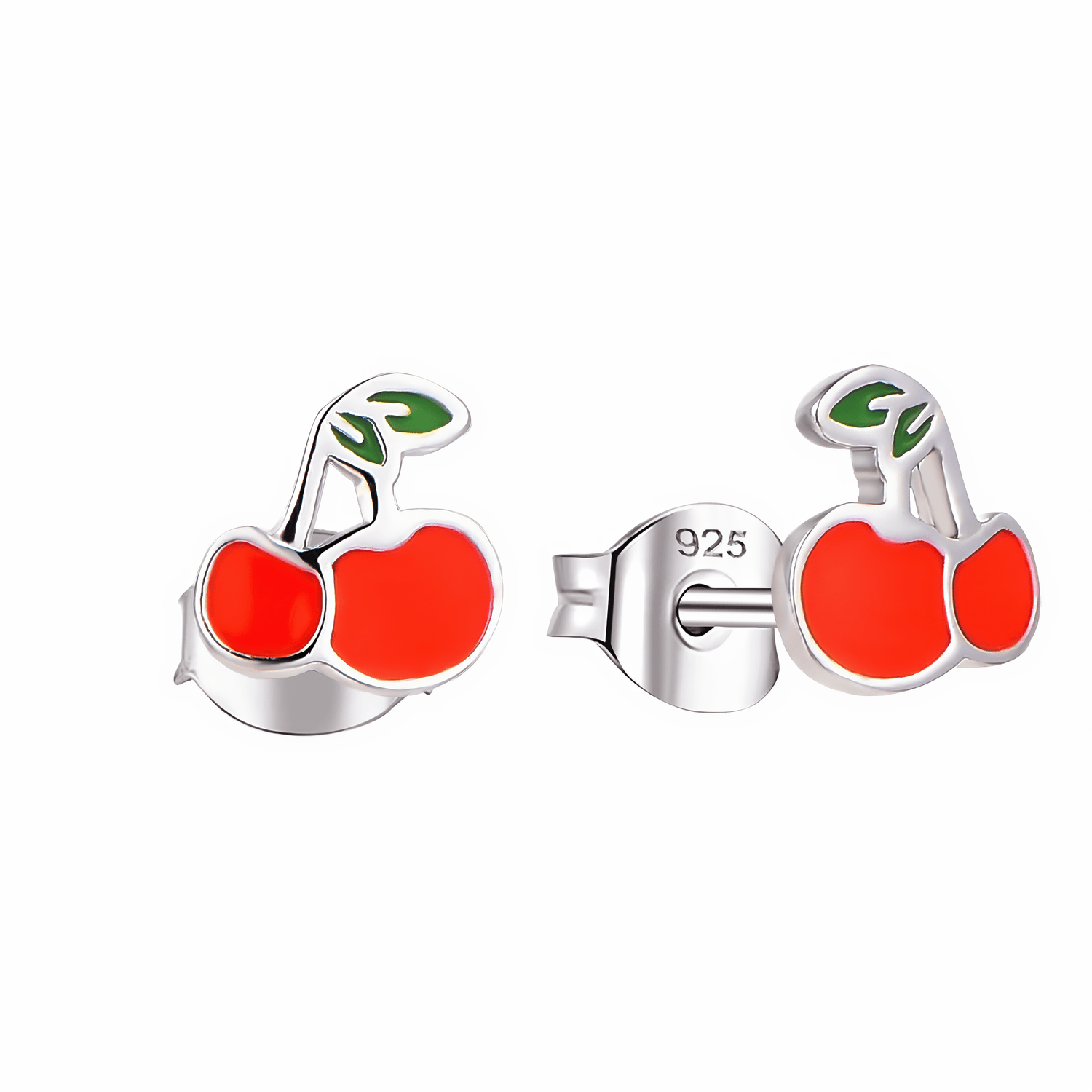Boucles d'oreilles à clous en forme de cerise - NAFALUXE