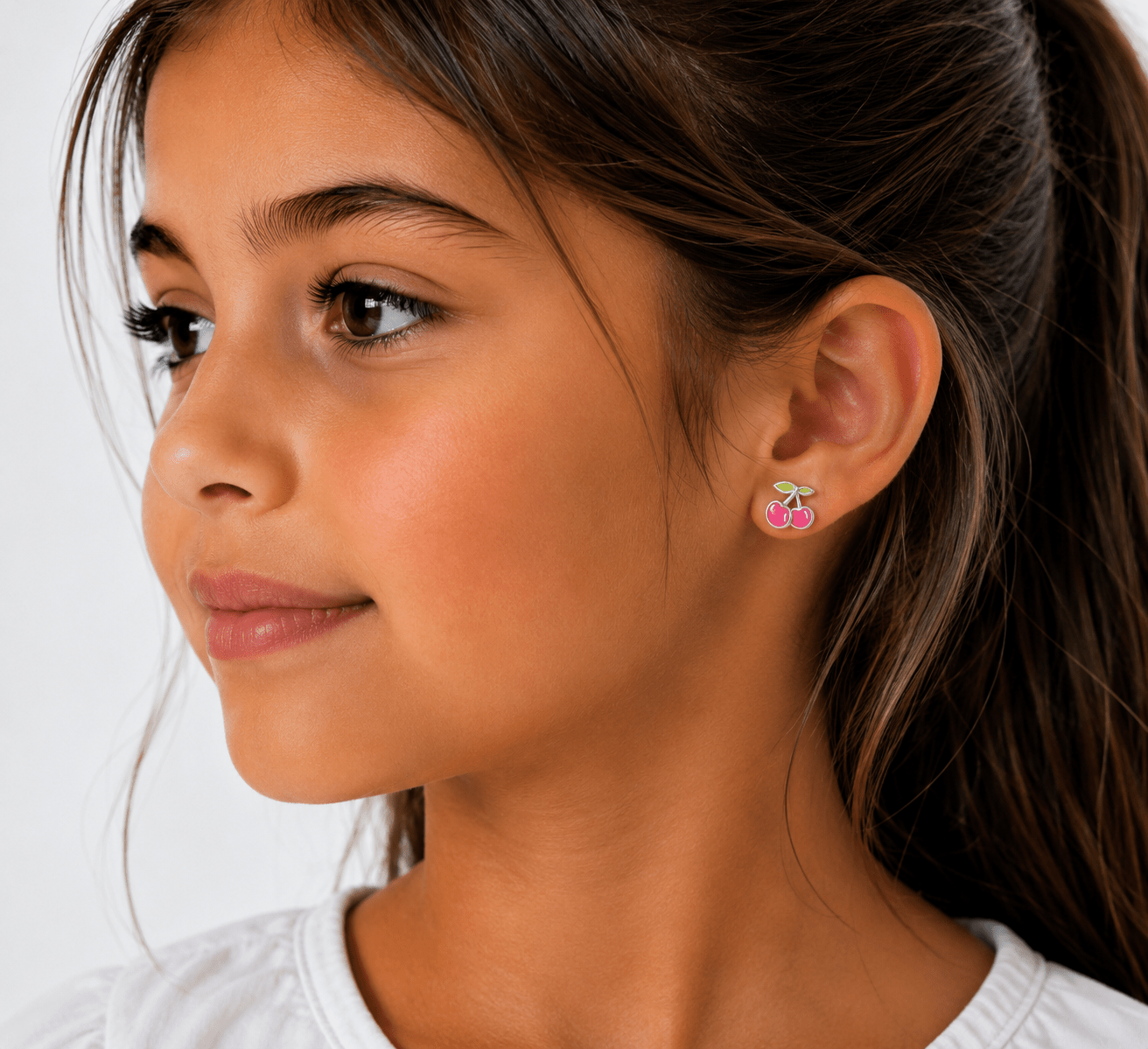 Boucles d'oreilles à clous en forme de cerise - NAFALUXE