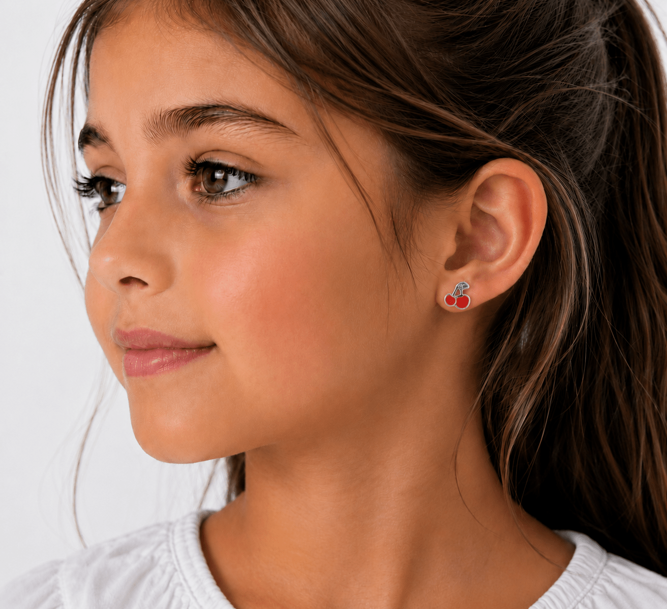 Boucles d'oreilles à clous en forme de cerise - NAFALUXE
