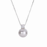 Classic Pearl Elegance Necklace - Sterling Silver 925 - NAFALUXE