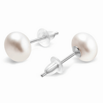 Classic Pearl Stud Earrings Elegant Timeless Design - NAFALUXE
