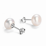 Classic Pearl Stud Earrings Elegant Timeless Design - NAFALUXE