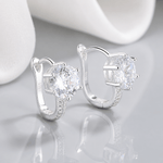 Classic Round Hoop Earrings – 925 Silver - NAFALUXE