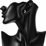 Climber Earrings with Star-Shaped AAA Cubic Zirconia - NAFALUXE