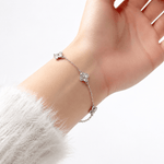 Bracelet Clover CZ – Argent sterling 925 - NAFALUXE