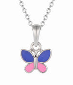 Collier papillon coloré - NAFALUXE