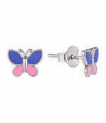 Colorful Butterfly Stud Earrings - NAFALUXE
