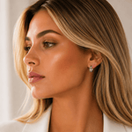 Colorful CZ Huggie Earrings – AAA Quality Stones - NAFALUXE