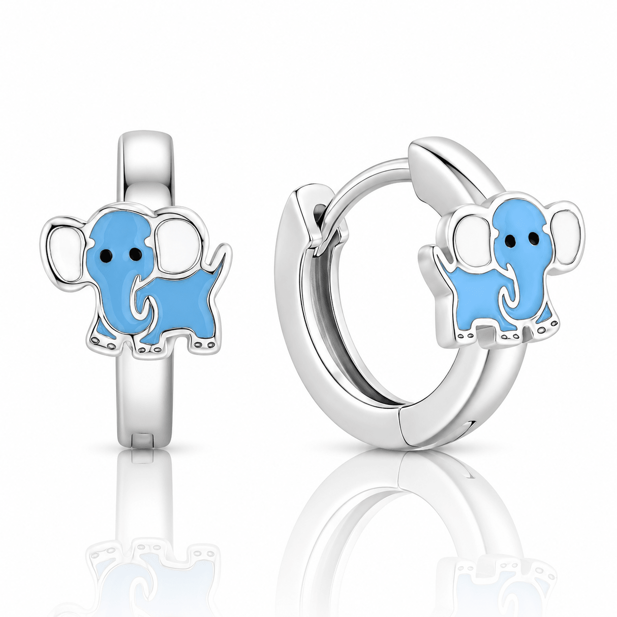 Cute Elephant Hoop Earrings - NAFALUXE