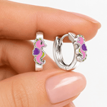 Jolies boucles d'oreilles créoles en forme d'hippocampe - NAFALUXE