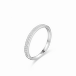 Delicate Sparkle Ring 925 Sterling Silver - NAFALUXE