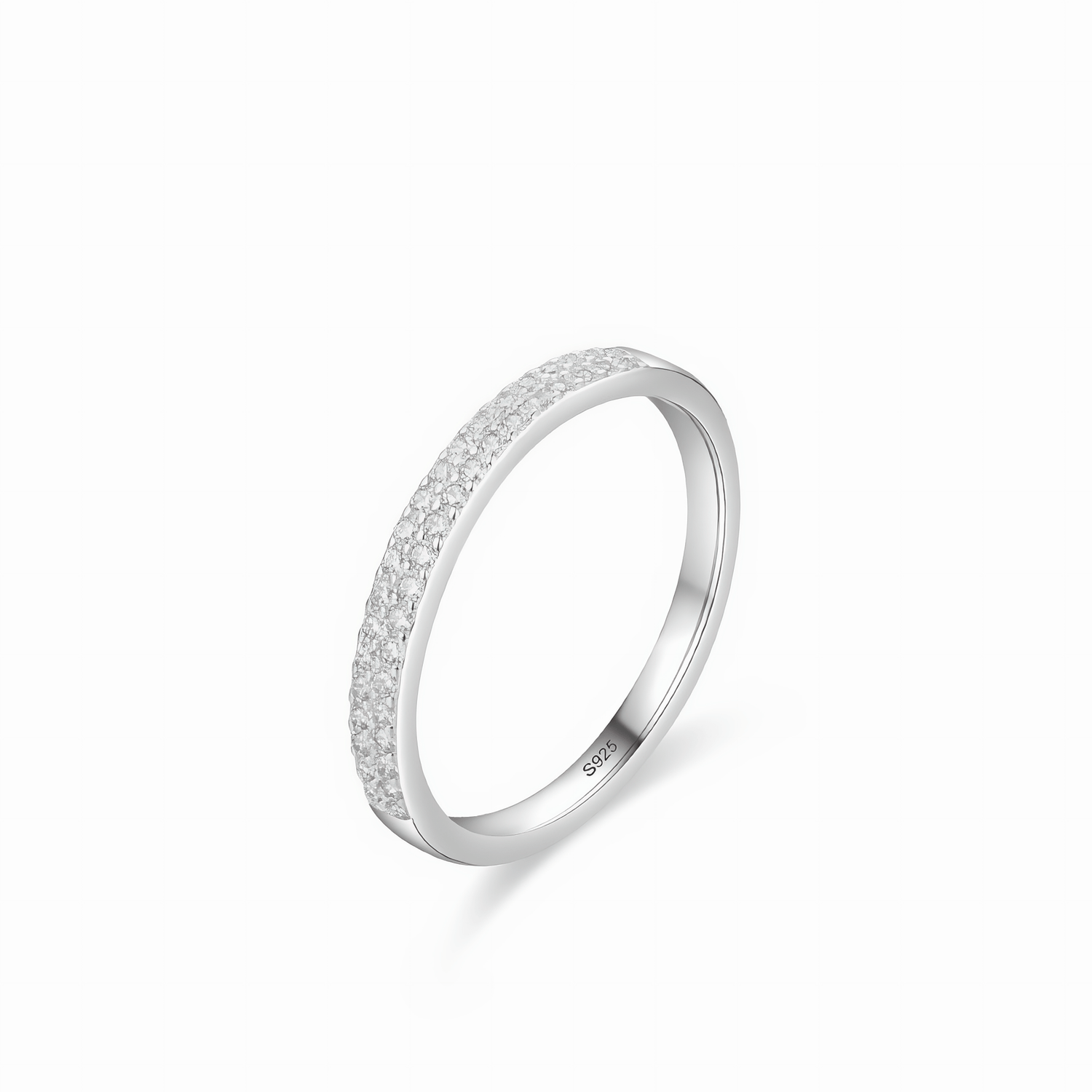 Delicate Sparkle Ring 925 Sterling Silver - NAFALUXE