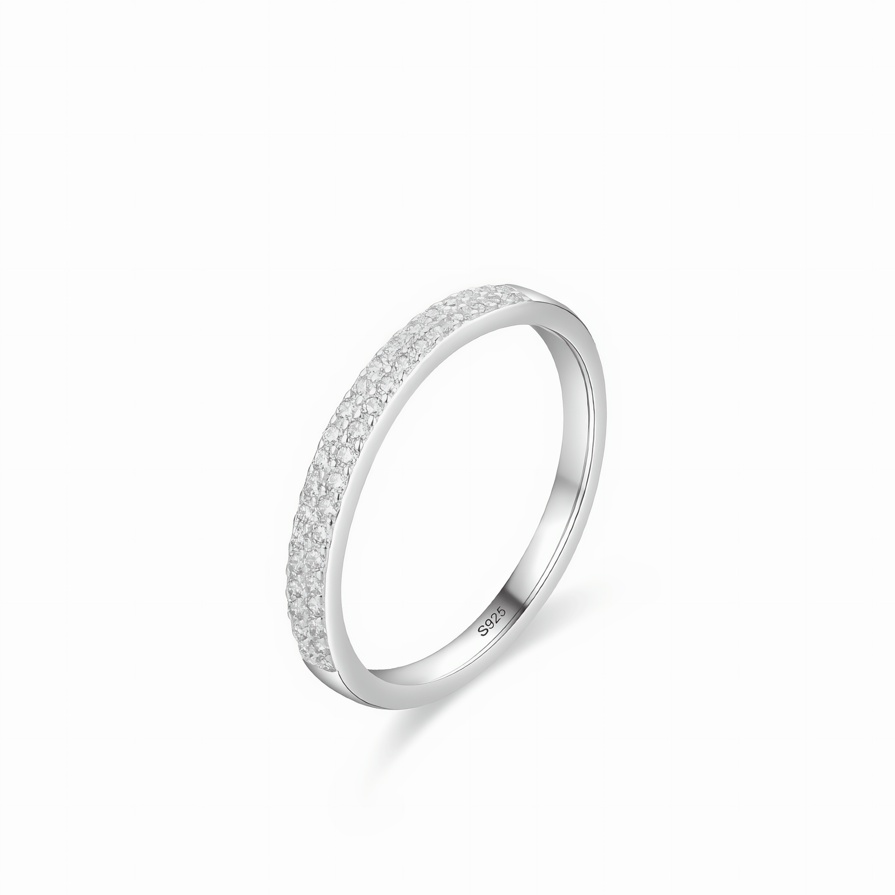 Delicate Sparkle Ring 925 Sterling Silver - NAFALUXE
