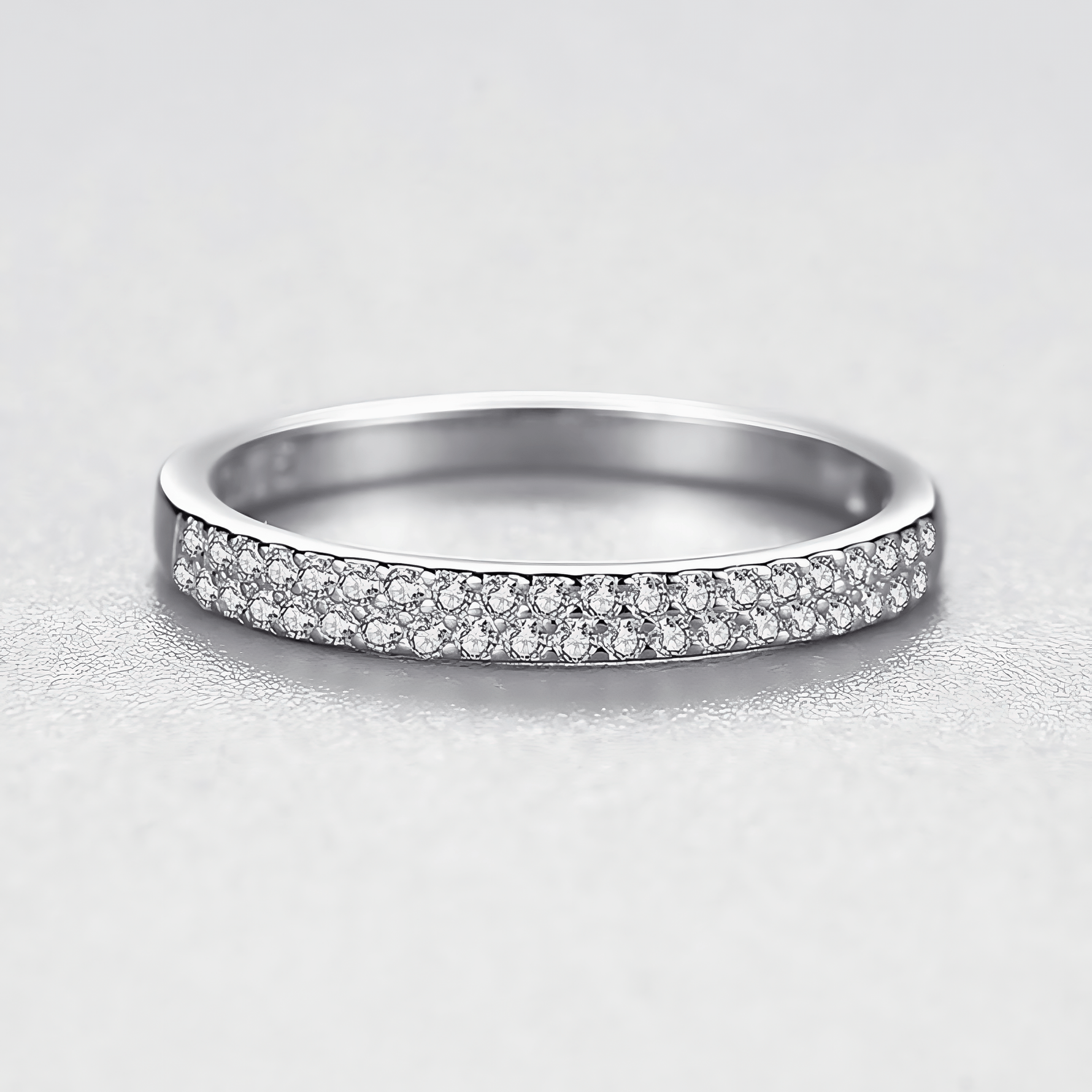 Delicate Sparkle Ring 925 Sterling Silver - NAFALUXE
