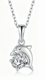 Dolphin CZ Necklace - NAFALUXE