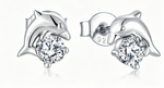 Dolphin CZ Stud Earrings - NAFALUXE