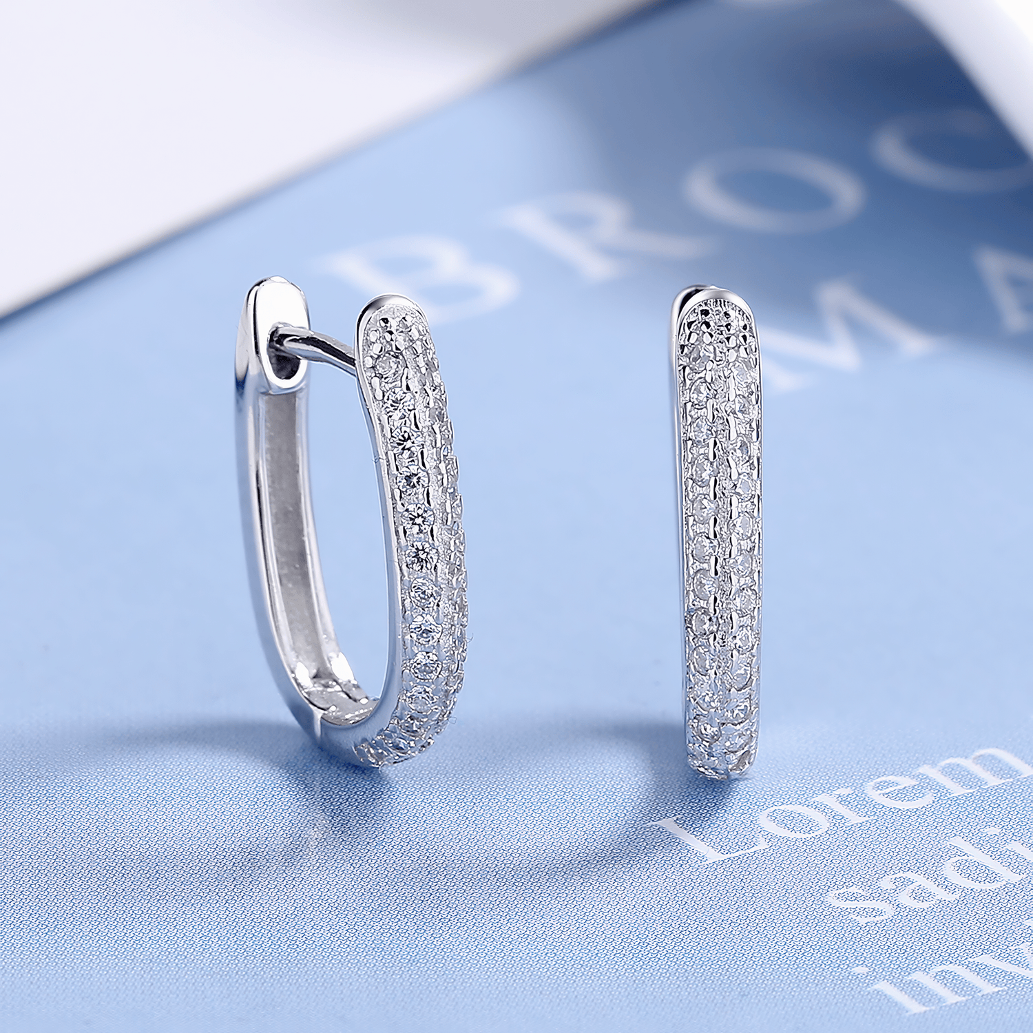 Elegant CZ Hoop Earrings - NAFALUXE