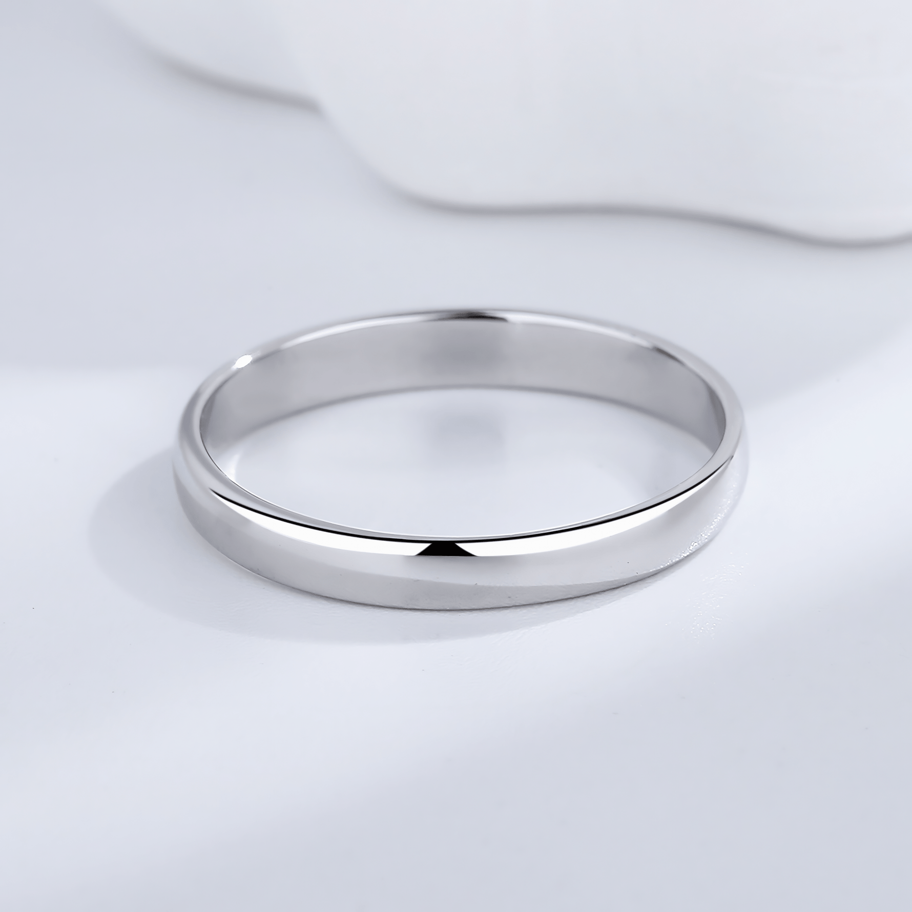 Essential Band – Classic Sterling Silver Polished Ring - NAFALUXE