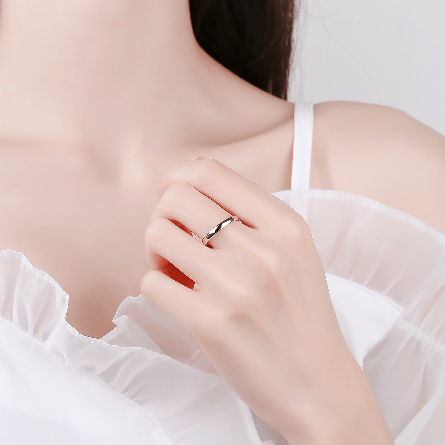 Essential Band – Classic Sterling Silver Polished Ring - NAFALUXE