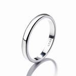 Essential Band – Classic Sterling Silver Polished Ring - NAFALUXE