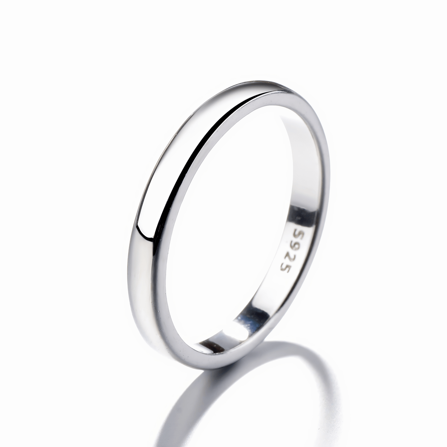Essential Band – Classic Sterling Silver Polished Ring - NAFALUXE