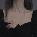 Flutter Drop – Sterling Silver Butterfly Necklace with Crystal - NAFALUXE