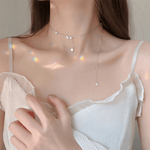 Flutter Drop – Sterling Silver Butterfly Necklace with Crystal - NAFALUXE